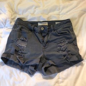 Dark grey pacsun denim jean shorts